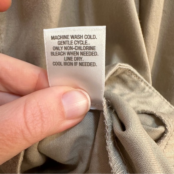 Roz & Ali Tan Button-Up Utility Jacket 2X - Picture 5 of 13